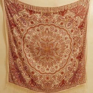 Urban Outfitters Orange Fringe Tapestry